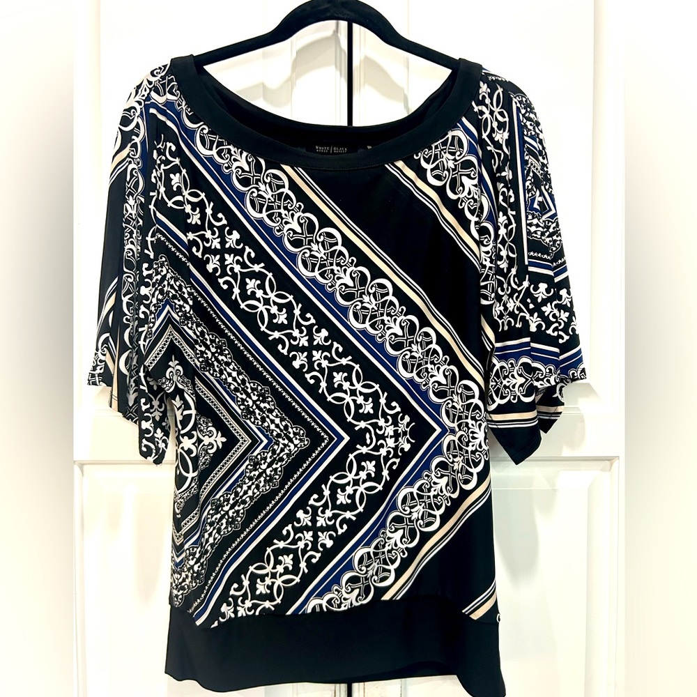 WHBM floral and stripe shirt